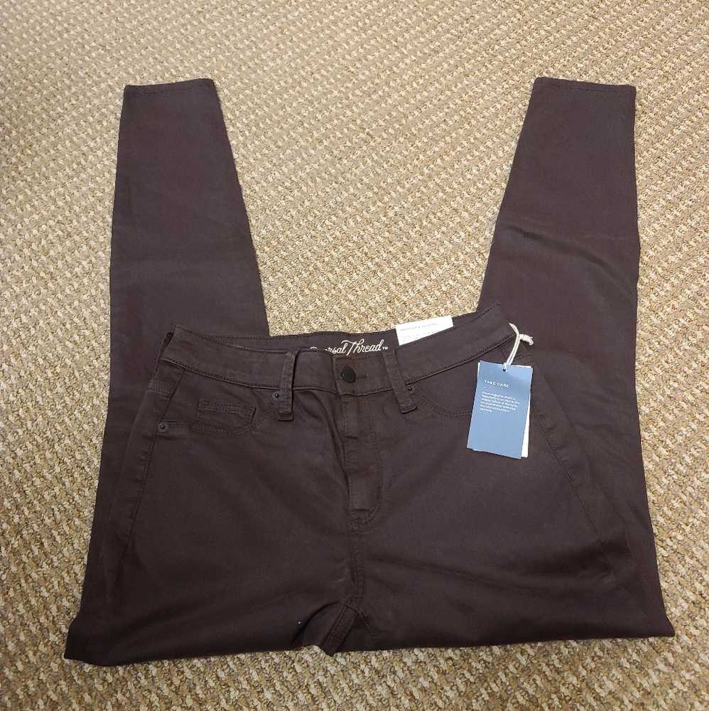 Universal Thread Burgundy Jeans - Picture 2 of 4